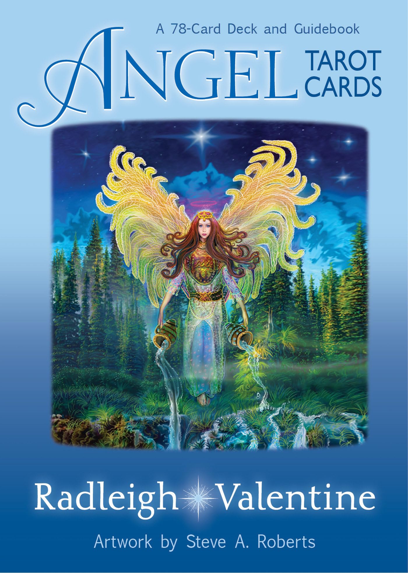 Mystical Colorful Angel Tarot Cards by Radleigh Valentine - 3.7 cm x 10 cm (78 Card Deck) - Engaging & Fun Cards - Perfect for School Activity