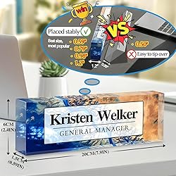 Custom Office Name Plate for Desk - Desk Name Plate