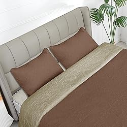 Easy-Going King Size Reversible Quilt Set with 1