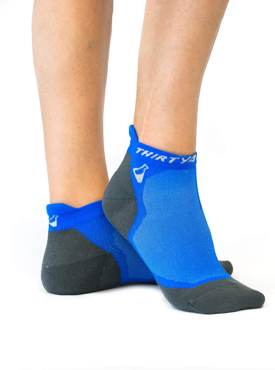 Thirty48 Ultralight Athletic Running Socks for Men and Women with Seamless Toe, Moisture Wicking, Cushion Padding : Clothing