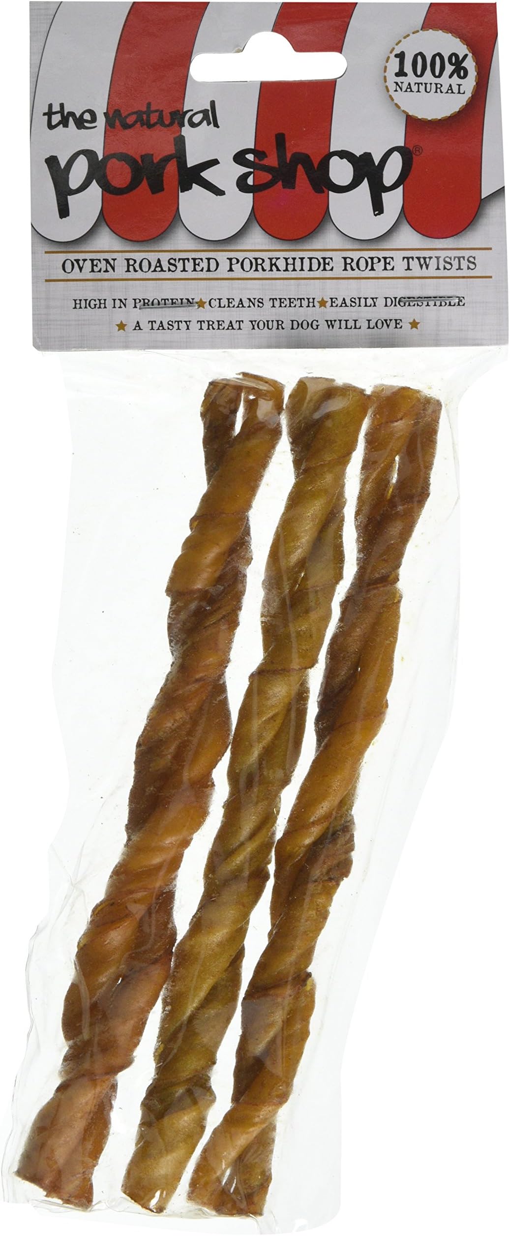 Pork Shop Rope Twists Dog Chews (12 packs of 3 twists)