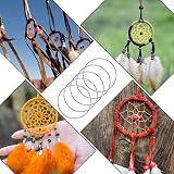 KALIONE 10 Pcs 2 Inch Metal Rings Craft Hoops for Macrame Dream Catchers Silver view 7