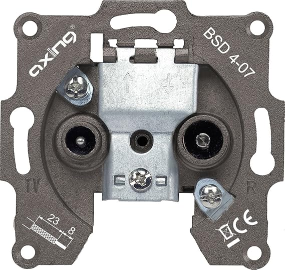 Axing BSD 4-07 Durchgangsdose mit 7 dB Anschlussdämpfung