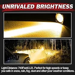 Lumimotor 3 Inch Round LED Pod Lights 50W Spot