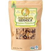 Michele's Granola Lemon Pistachio Granola, 12 oz Bag | Gluten-Free, Vegan, Made with Organic Whole-Grain Oats, Non-GMO, Handmade Crunchy Clusters