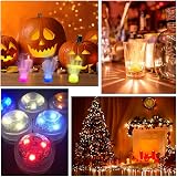 Pennle 3 Pack Submersible LED Lights with Remote RGB 13 colors 16h view 5