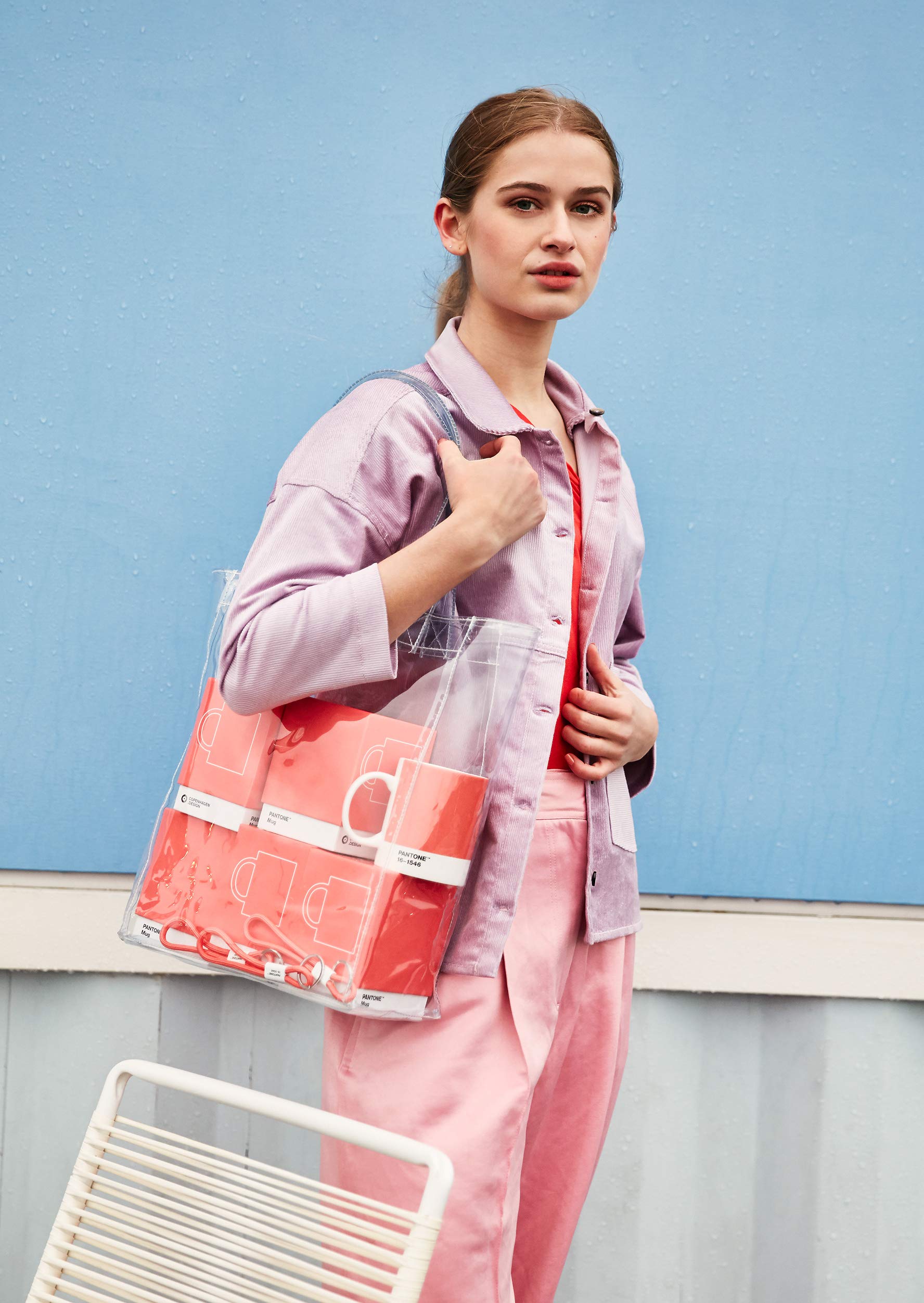 Copenhagen Design 101032019 Pantone Mug, coffee/tea cup, fine china (ceramic), 375 ml, Living Coral 16-1546 (COY19), One size