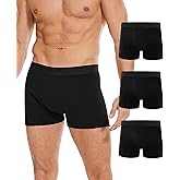 SUNCHIRI Incontinence Underwear For Men, Overnight Leakproof Cotton Boxer Brief, Washable Reusable 80ml Multipack