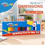 SOL 3 Pack Modelling Clay for Kids 16 Colours Non Hardening Soft Clay view 2