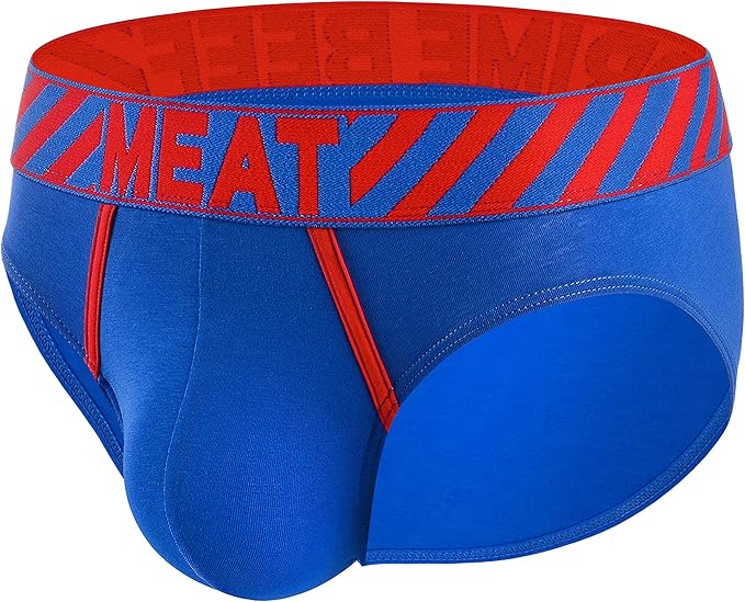 MEAT UNDERWEAR Men's Soft Cotton Sporty Fitted Rebellious Brief Clothing