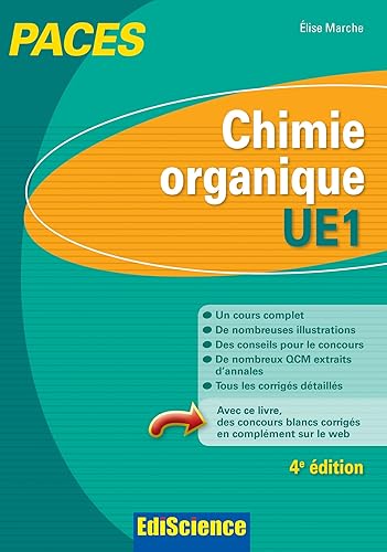 Download Chimie organique - UE1 PACES - 4ed: Manuel, cours + QCM corrigés PDF