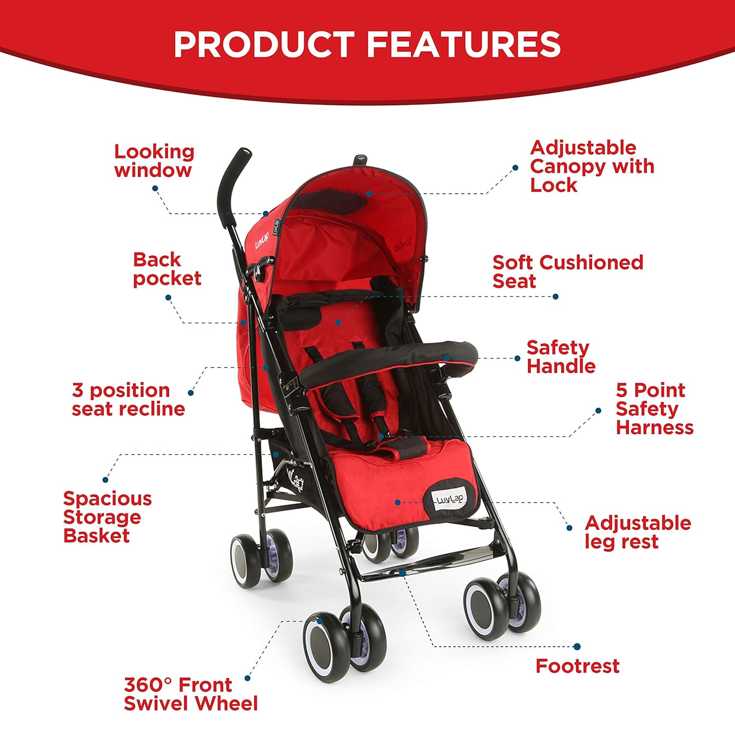 luvlap city baby stroller buggy