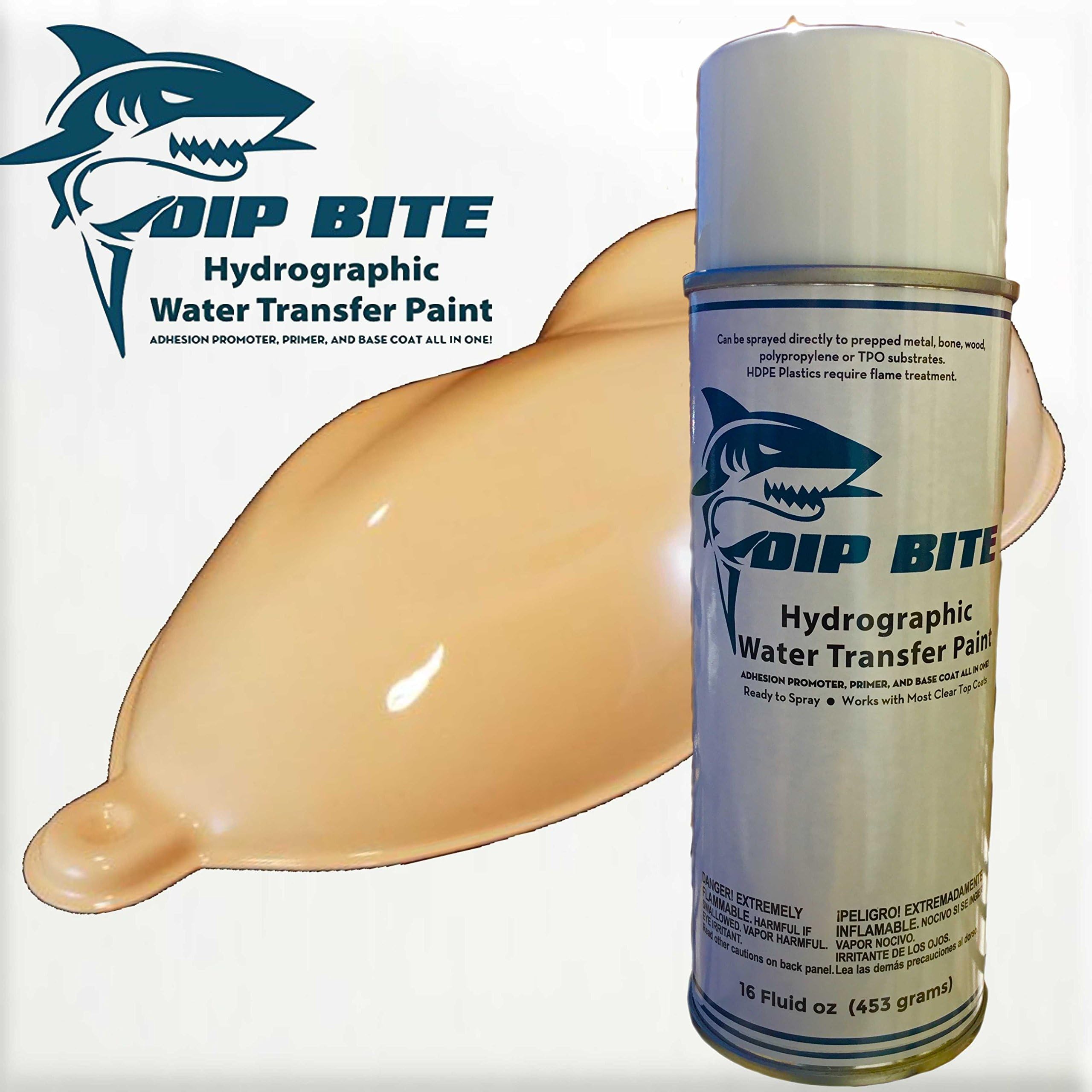 Dip Bite Predator Tan 16 Oz Aerosol Spray Can Hydrographic Water Transfer Printing Hydro Dipping Dip Paint