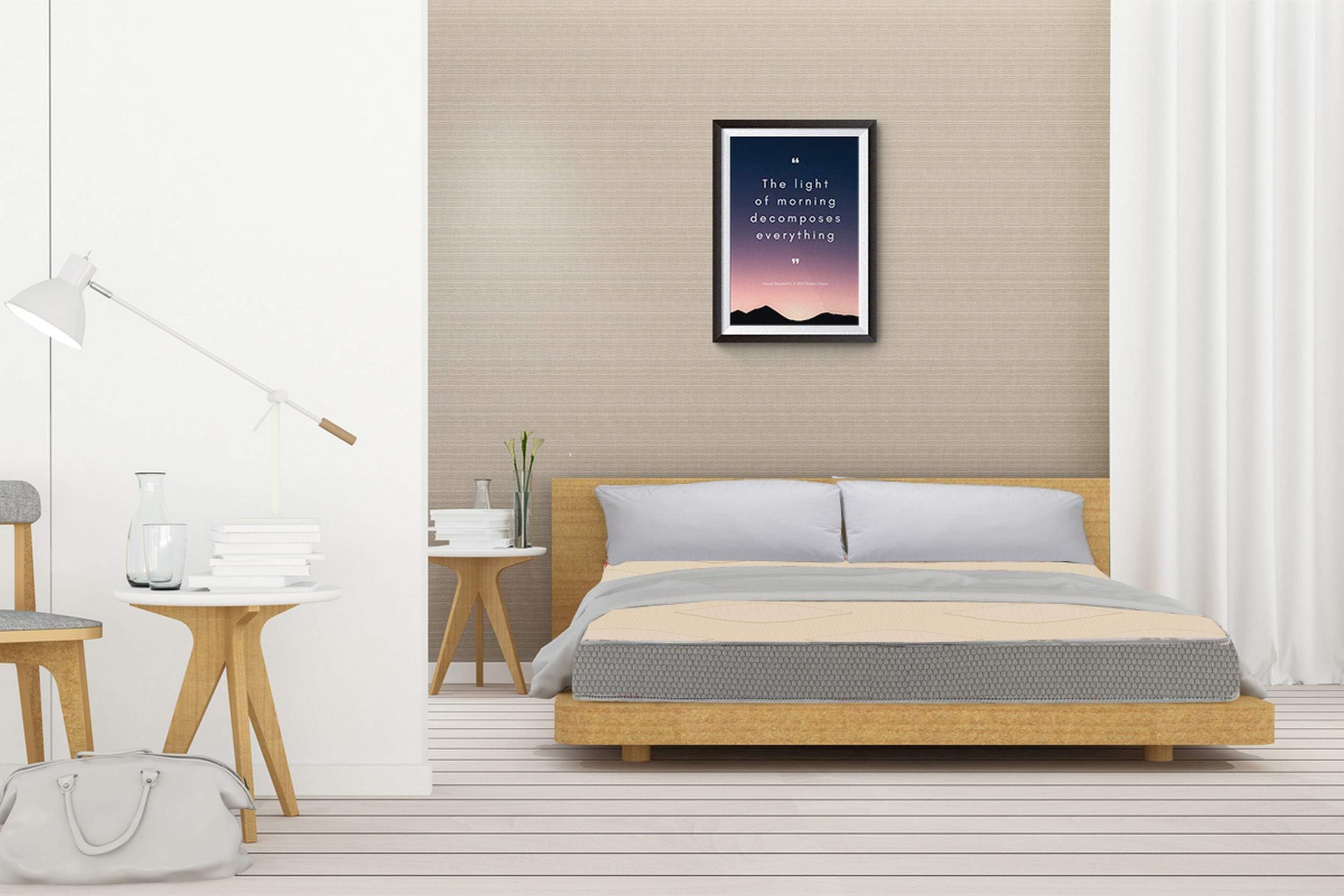 SLEEPSPA Dual Comfort - Hard & Soft - with Comfort Cubes and Rebotech Tech. 5 Inch Double Size High Resilience HR Foam Mattress (LxW:72X48 Inches) Body Support Bed Mattress, 7 Year Warranty