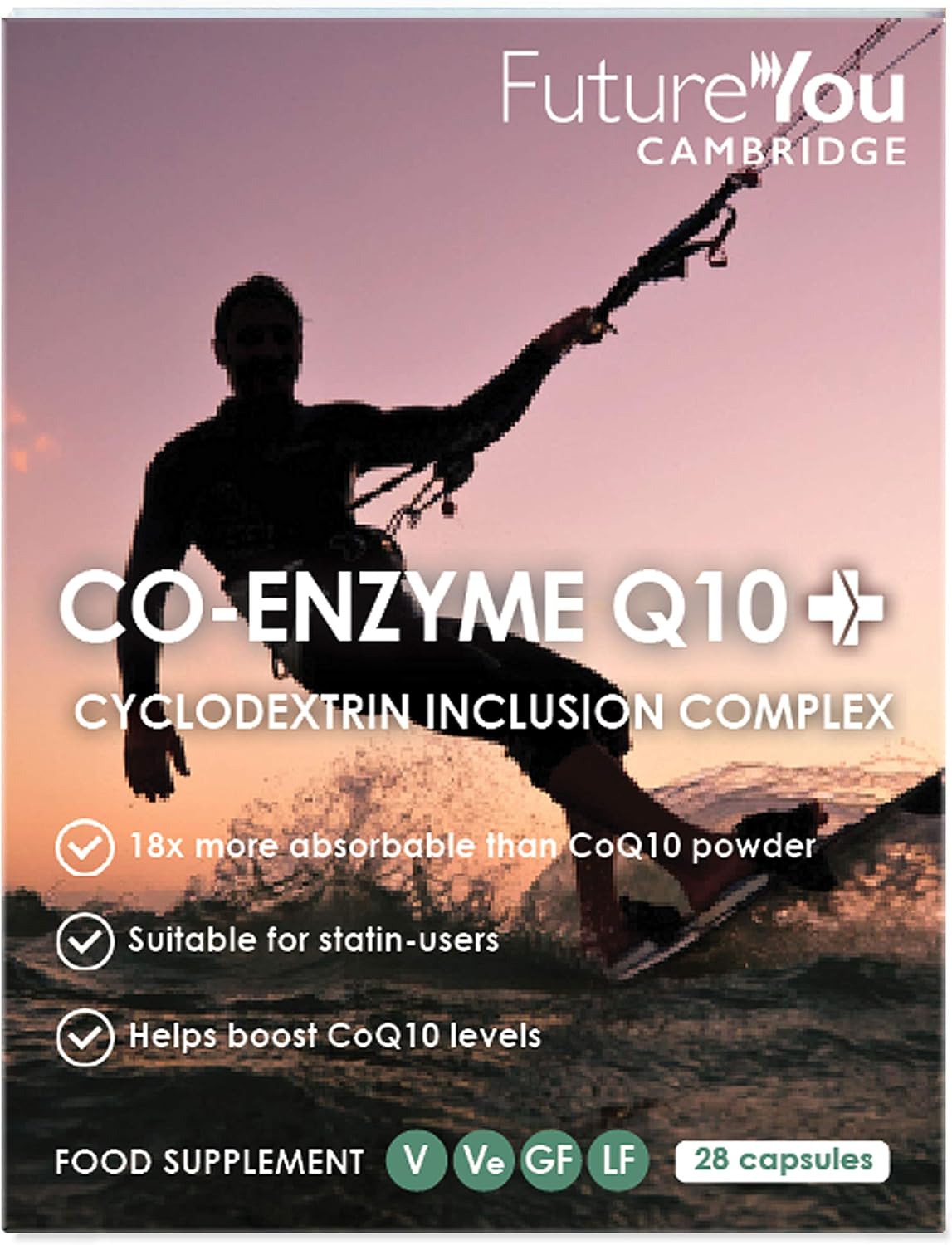 FutureYou Co-Enzyme Q10+ (28 Capsules), 9X More Absorbable Than CoQ10 Powder