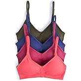 Caramel Cantina 4 Pack V Neck Padded Bralette Adjustable Straps