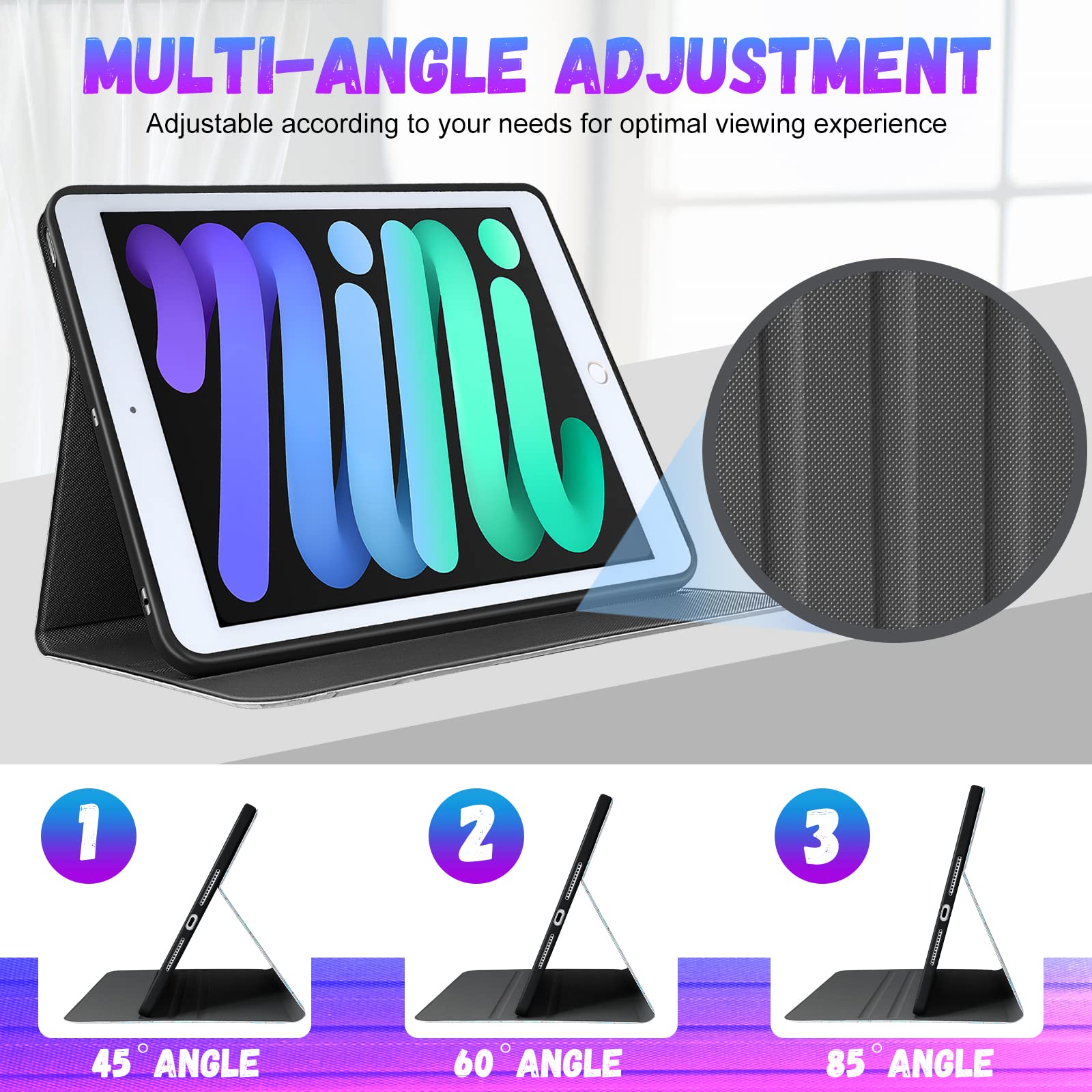 Trendy Fan for iPad Mini 5/4/3/2/1 (7.9 Inch) Case