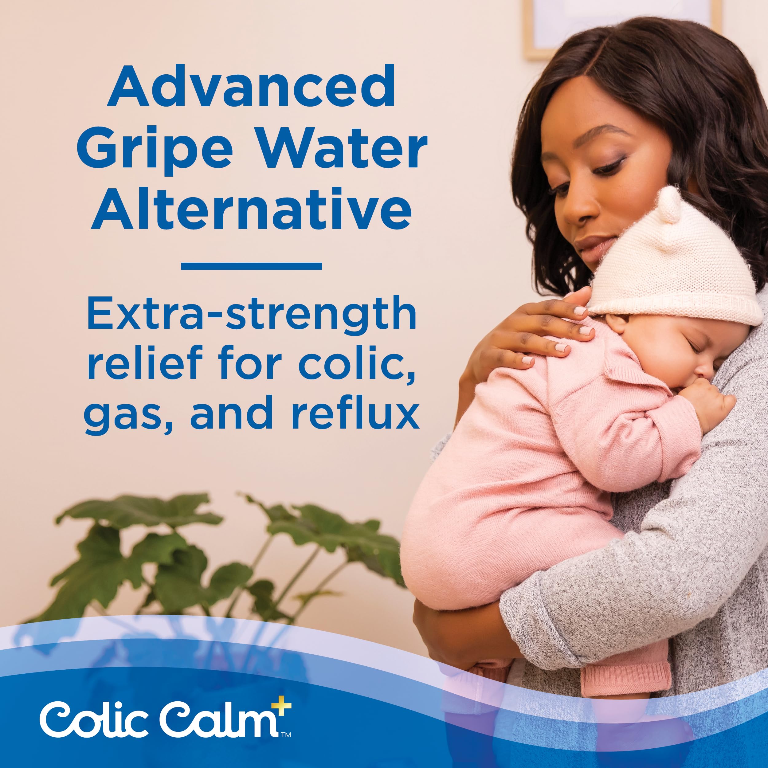 Colic Calm Plus - Gripe Water with Extra Support, Infant Gas Drops for Newborns, Colic & Upset Stomach Relief, Safe & Gentle, Baby Essentials for Digestive Health, 2 fl oz (Pack of 1)