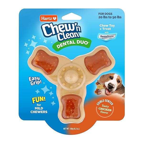 HARTZ CHEW ‘N CLEAN CHEW TOY AND TREAT...