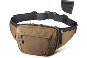 RXW Tactical Carry Fanny Pack, CCW Fanny Pack, Waist Bag for Men, Hip Bag Compact Belt Bag for Hiking, EDC Waist Pack(Adjusta