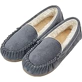 Vonair Womens Moccasin Slippers Cozy Memory Foam Slippers Indoor & Outdoor Fuzzy Slip On Warm House Shoes for Women