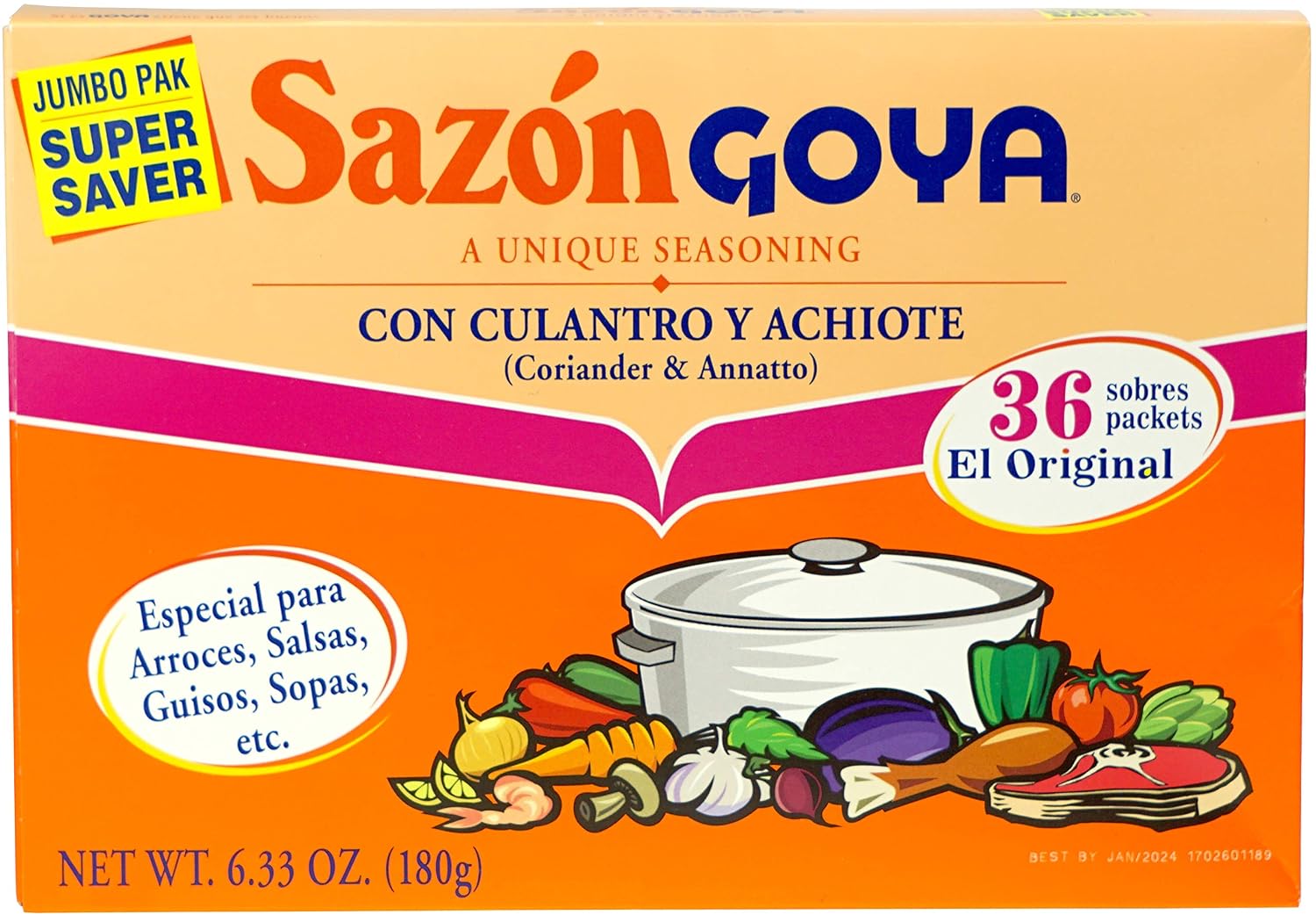 Goya seasoning Mix with coriander&annatto (041331037761)