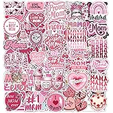 TSHIRTMAZING 120PCS Happy Mothers Day Vinyl Stickers, Best Mom Ever Decal, Mothers Day Stickers for Cups, Cards, Gifts & Scrapbooking, Waterproof & Fade-Resistant (120PCS)