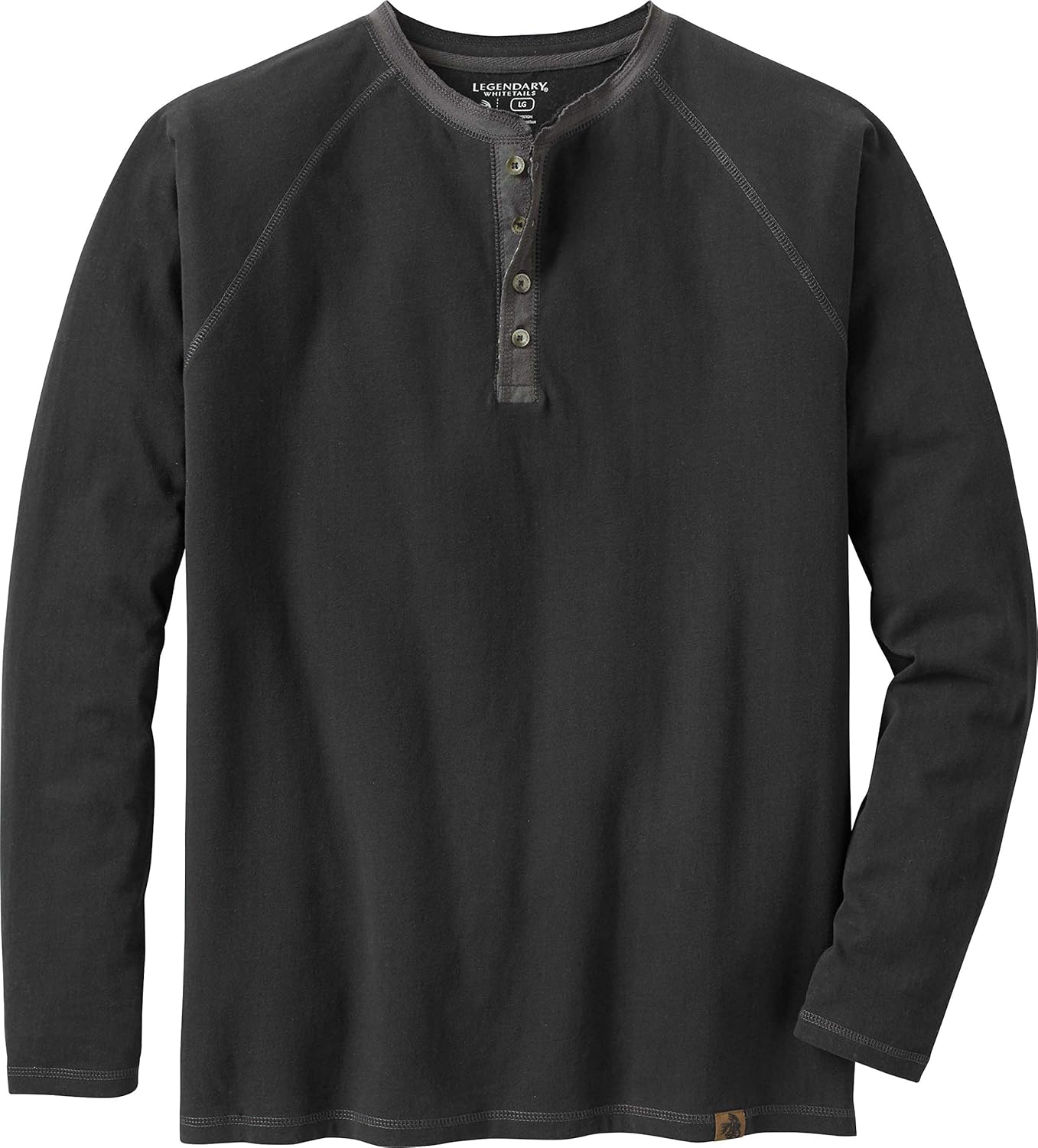 Legendary Whitetails Men's Recluse Henley Long Sleeve Shirt: Clothing