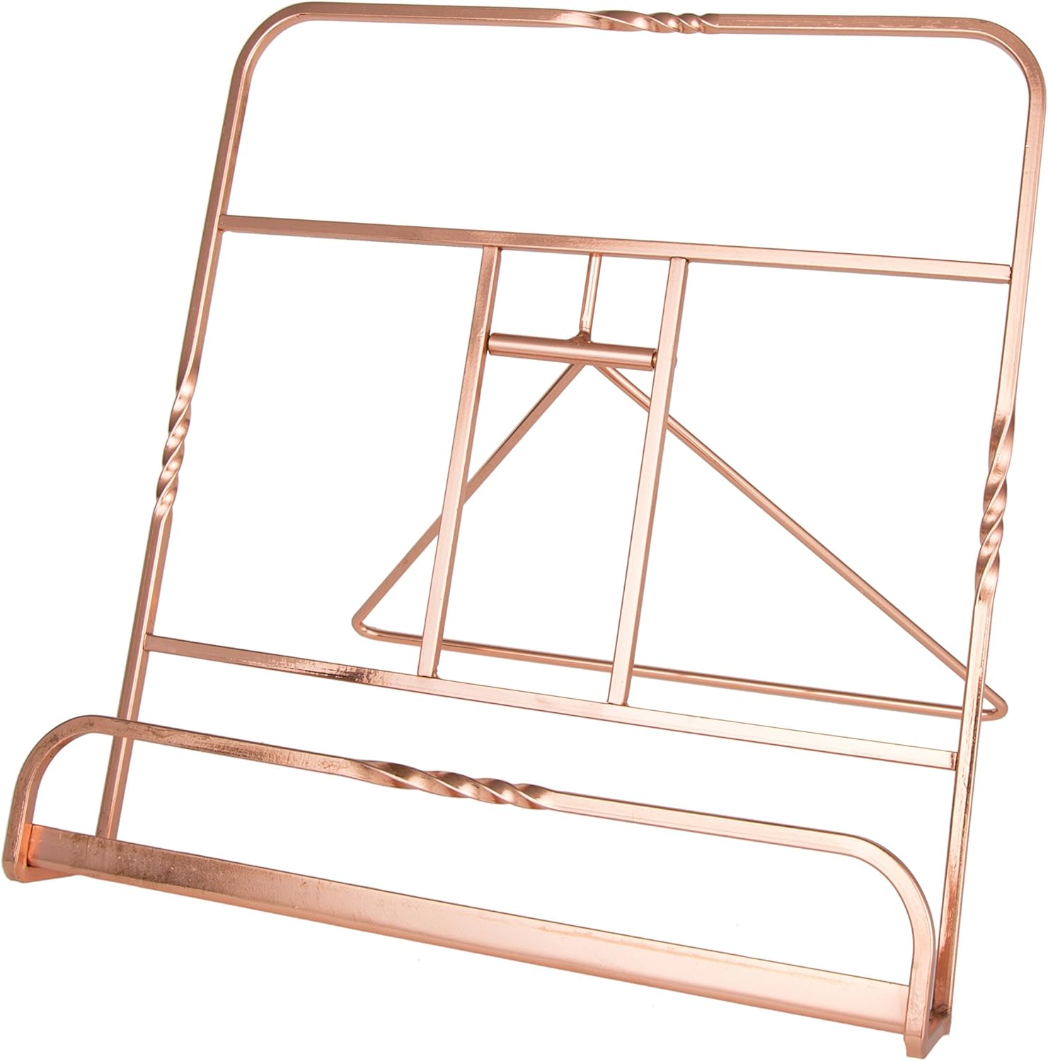 Creative Home 50231 Renaissance Copper Plated Cookbook Holder, Copper, 10