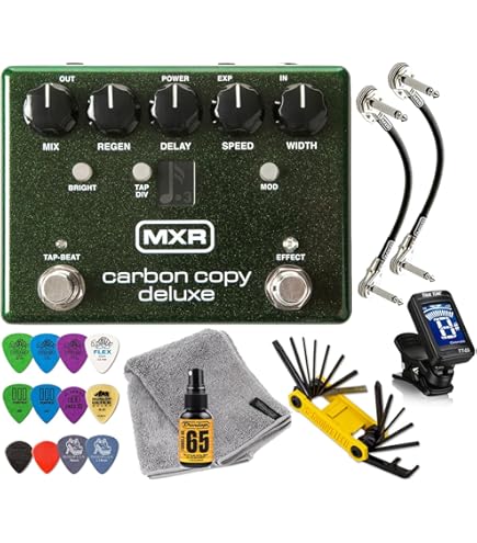 Amazon.com: MXR M292 Carbon Copy Deluxe Analog Delay Pedal Bundle