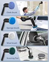 Leebein Electric Spin Scrubber Upgraded with Remote Control & 8 Heads view 6