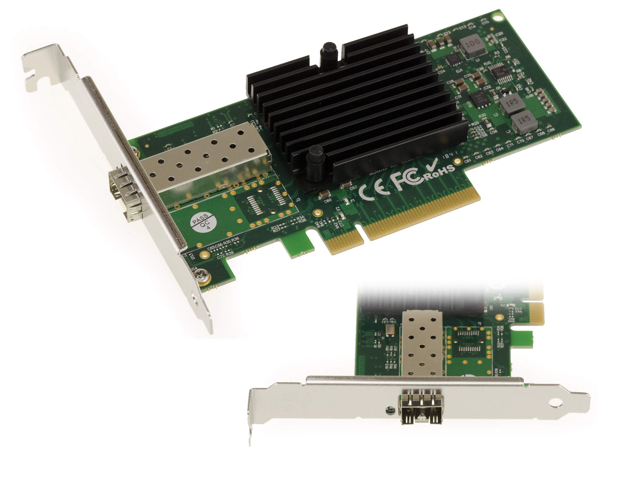KALEA-INFORMATIQUE 10G SFP+ LAN PCIe Controller Card with Intel JL82599EN Chipset - 10GbE Ethernet Network Adapter