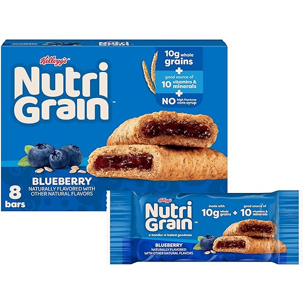 NUTRI-GRAIN BREAKFAST BARS, MADE WITH 10G WHOLE GRAINS,...