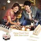 AYAOQIANG 15-Piece Sushi Making Kit with 9 Mold Shapes & Tools view 7