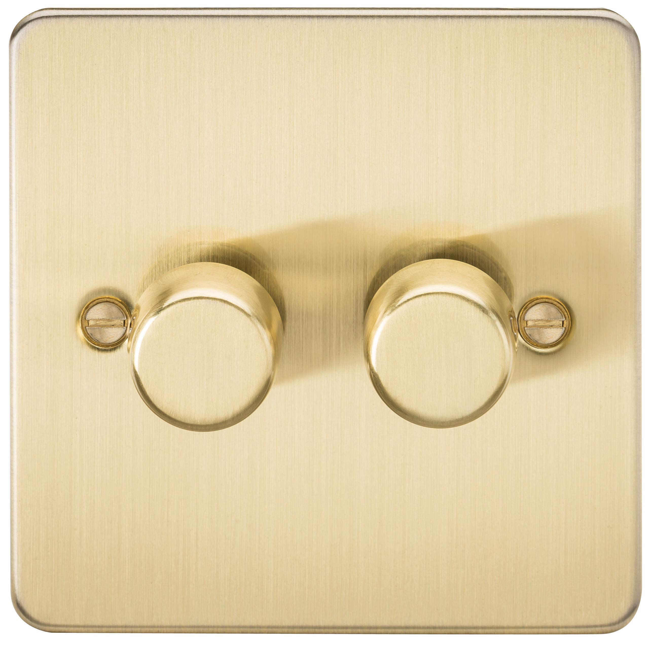 2G 2-way 10-200W (5-150W LED) Intelligent dimmer - Brushed Brass — image 1