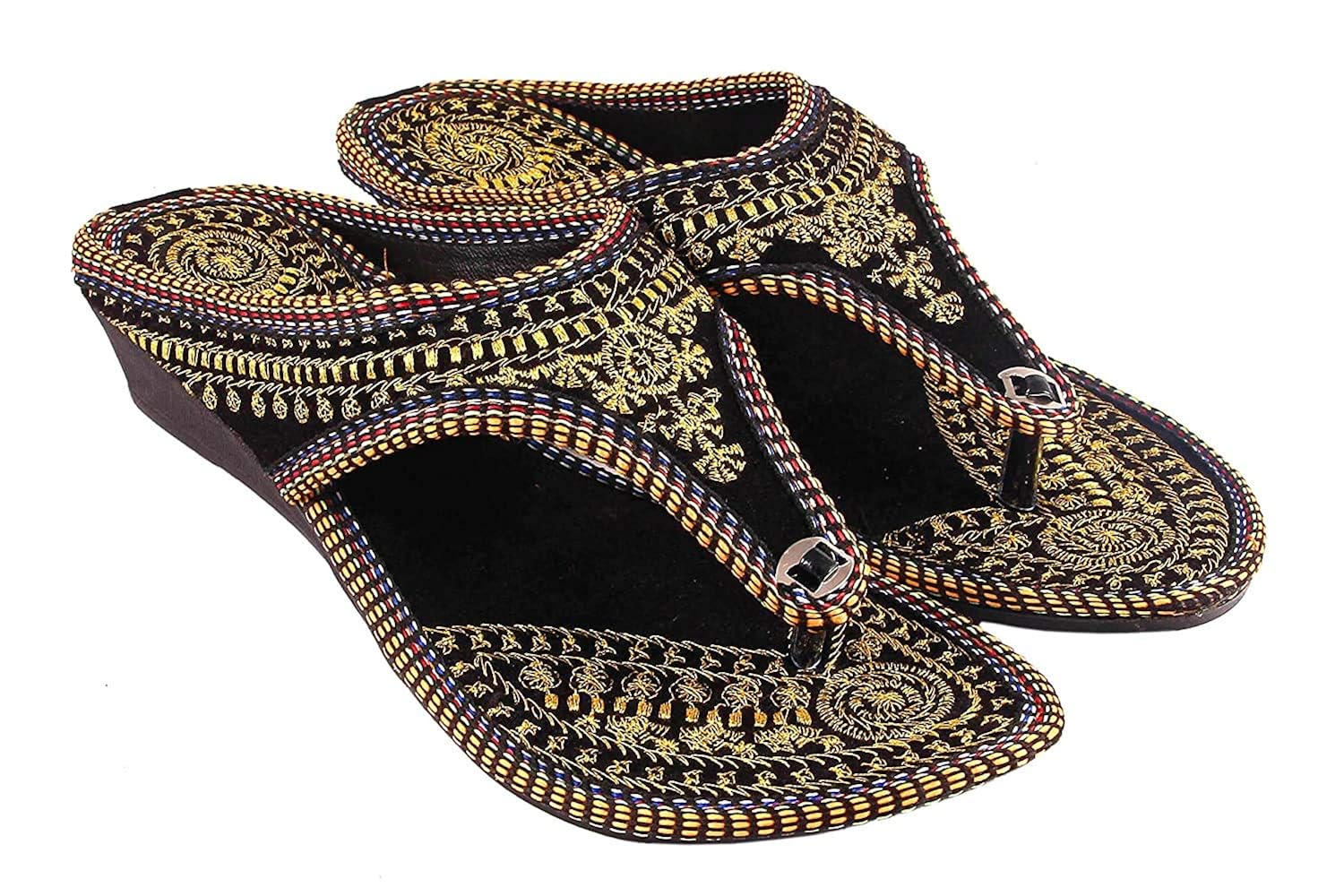 Buy ZOOMVE Women's Velvet Rajasthani/Jaipuri Ethnic Golden Zari