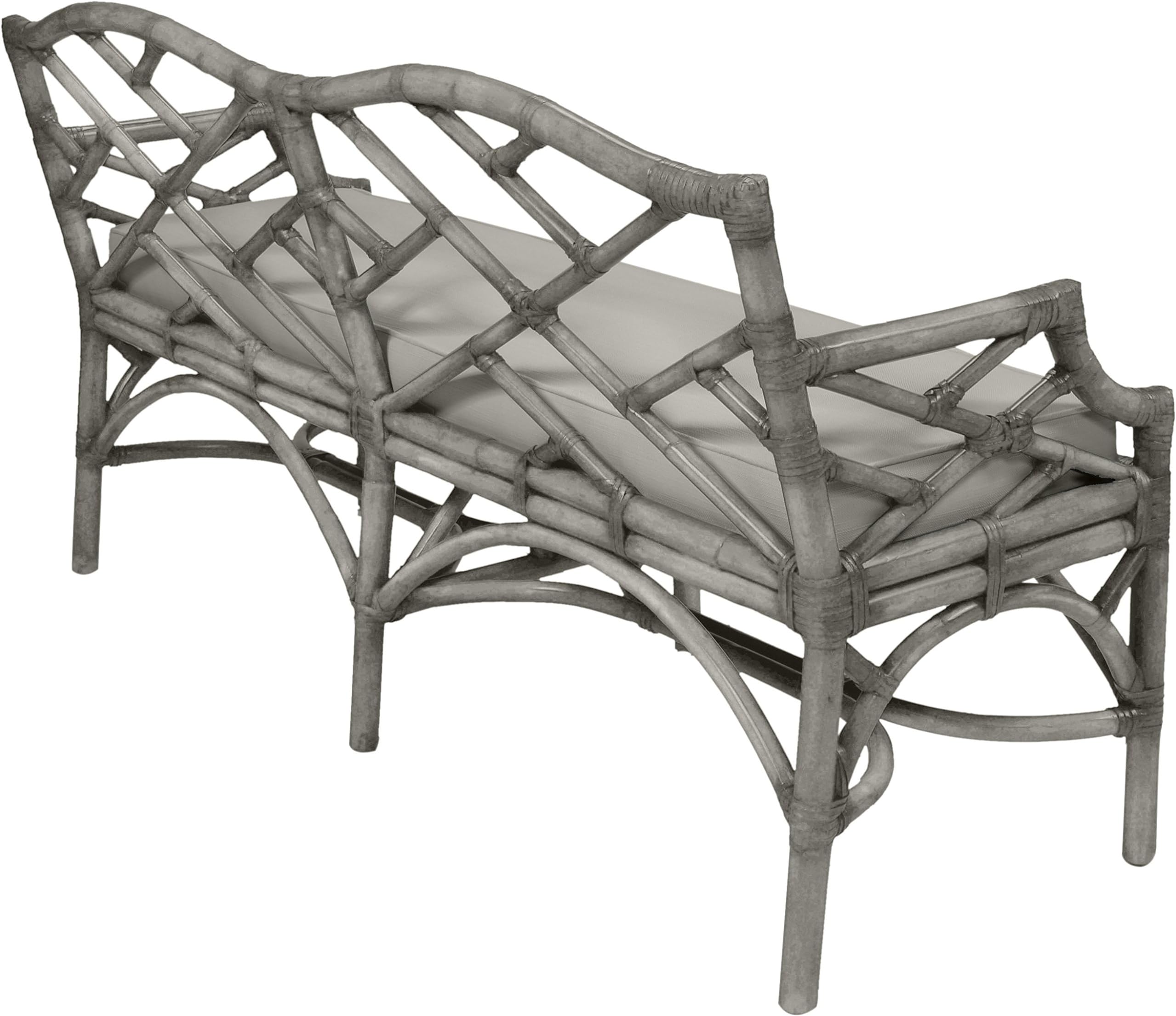 David Francis Furniture B9030-62794 Chippendale Bench, Camel Brown