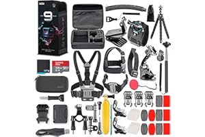 GoPro HERO9 Black - Waterproof Action Camera with Front LCD, Touch Rear Screens, 5K Video, 20MP Photos, 1080p Live Streaming,