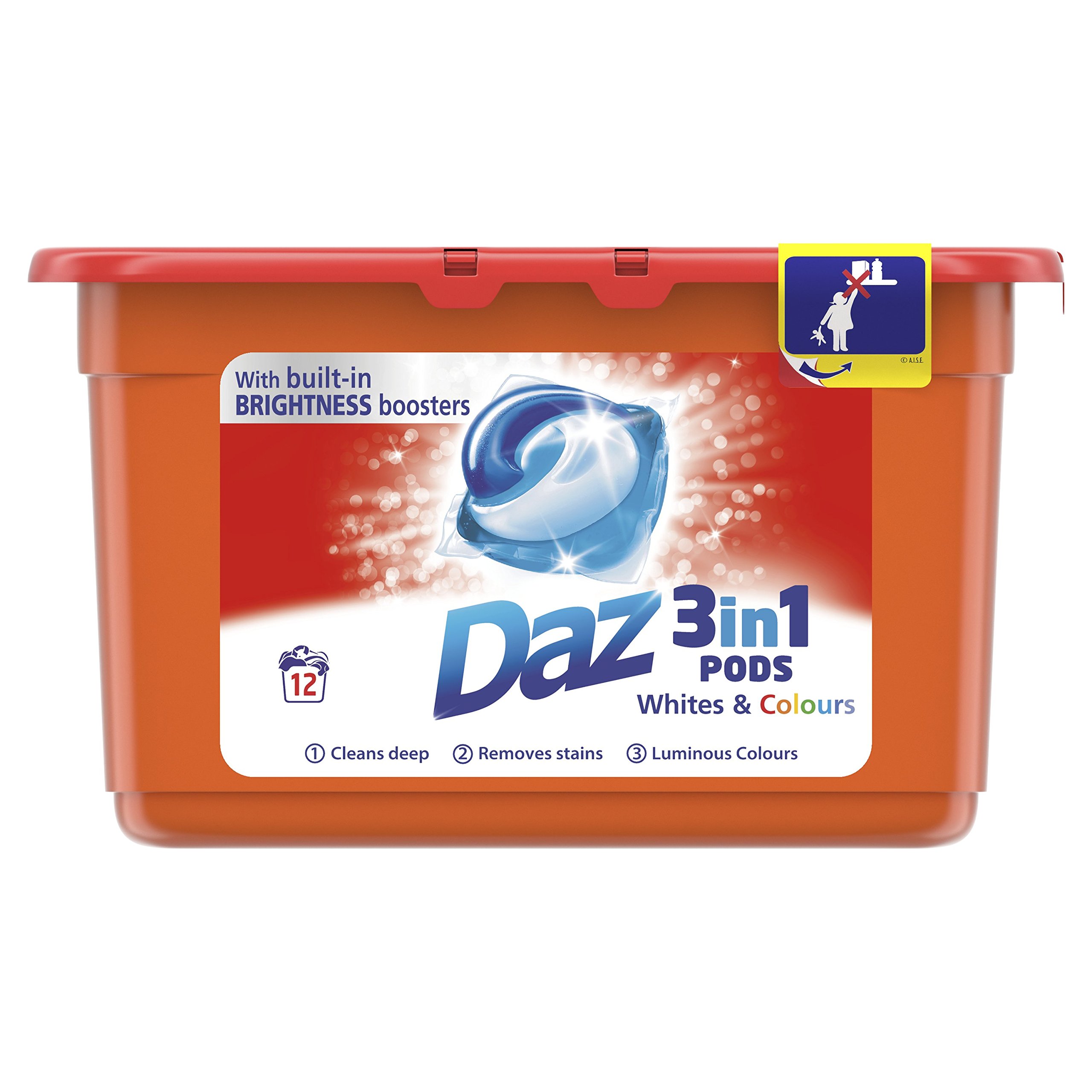 Daz Washing Capsules Whites and Colours (12 Washes)