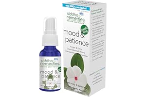 Siddha Remedies Mood & Patience Spray for Mood Boost & Support | Ease Tension, Irritability and Impatience | Non GMO Homeopathic Remedy w/Flower Essences for Emotional Support | No Alcohol, Sugar