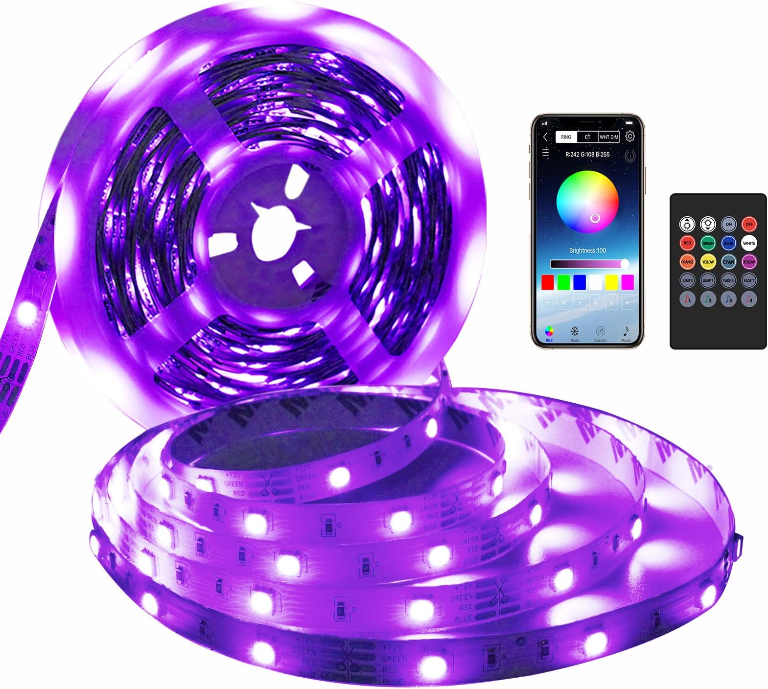 Music led strip lights