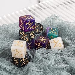 48 Pieces MTG Dice Counters Buff Token Dice Loyalty