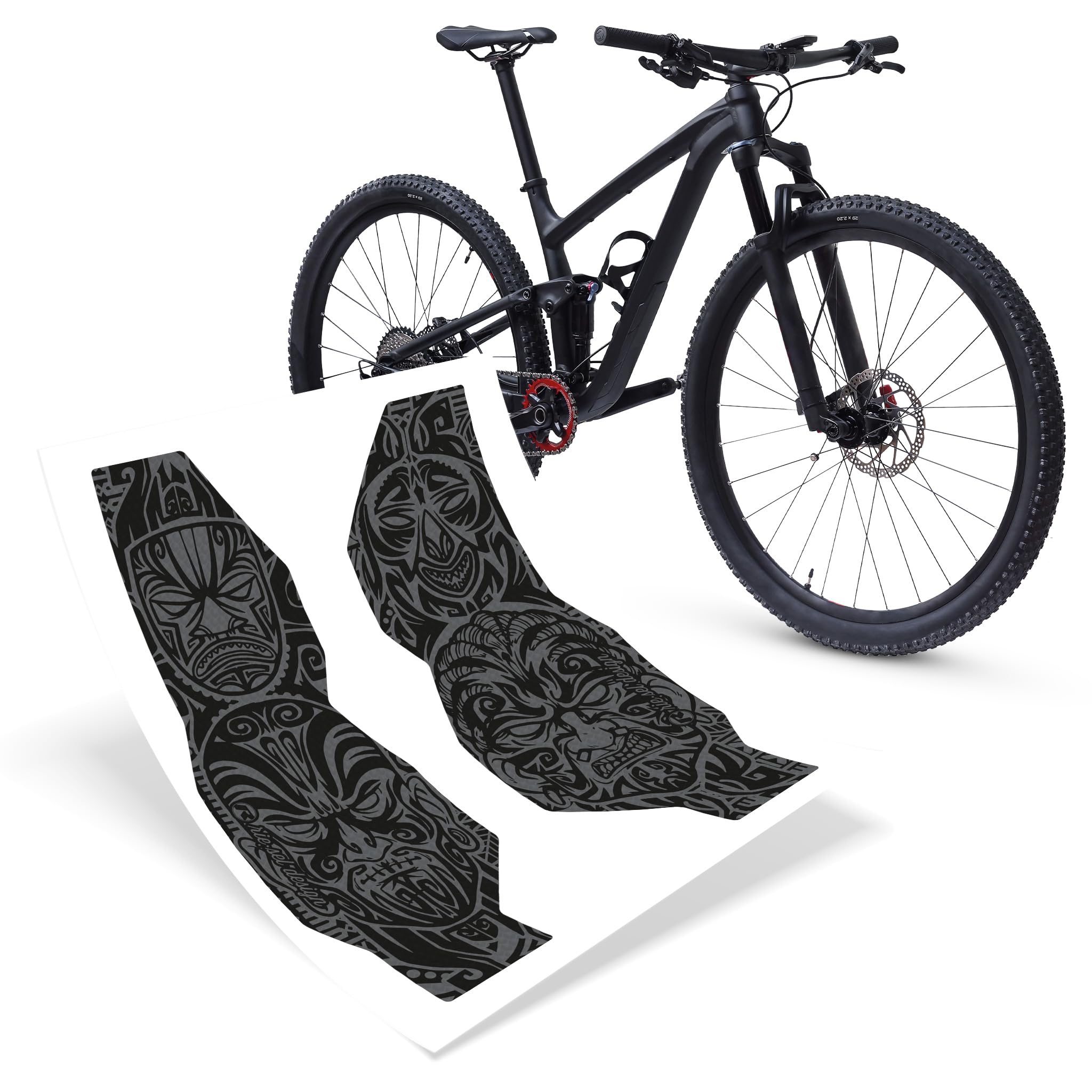 Riesel Design Bike Fork Protection Kit - 2 pieces - Tape 3000 Honeycomb - Maori