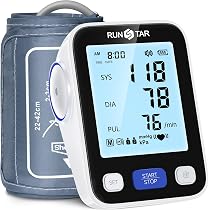 RunStar Upper Arm Blood Pressure Monitor with Wide Range Cuf