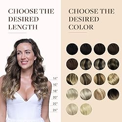 GOO GOO Clip in Hair Extensions Real Human