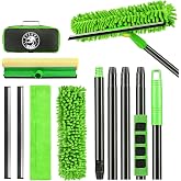 Stemni 4-in-1 Window Cleaning Kit with Storage Bag, 79'' Window Squeegee Cleaner Tool with Extension Pole, Professional Window Washing Equipment for Home, Outdoor Windows, Glass, Shower, Commercial
