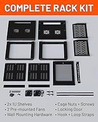 ECHOGEAR 9U Network Rack - Enclosed Wall Mount Rack