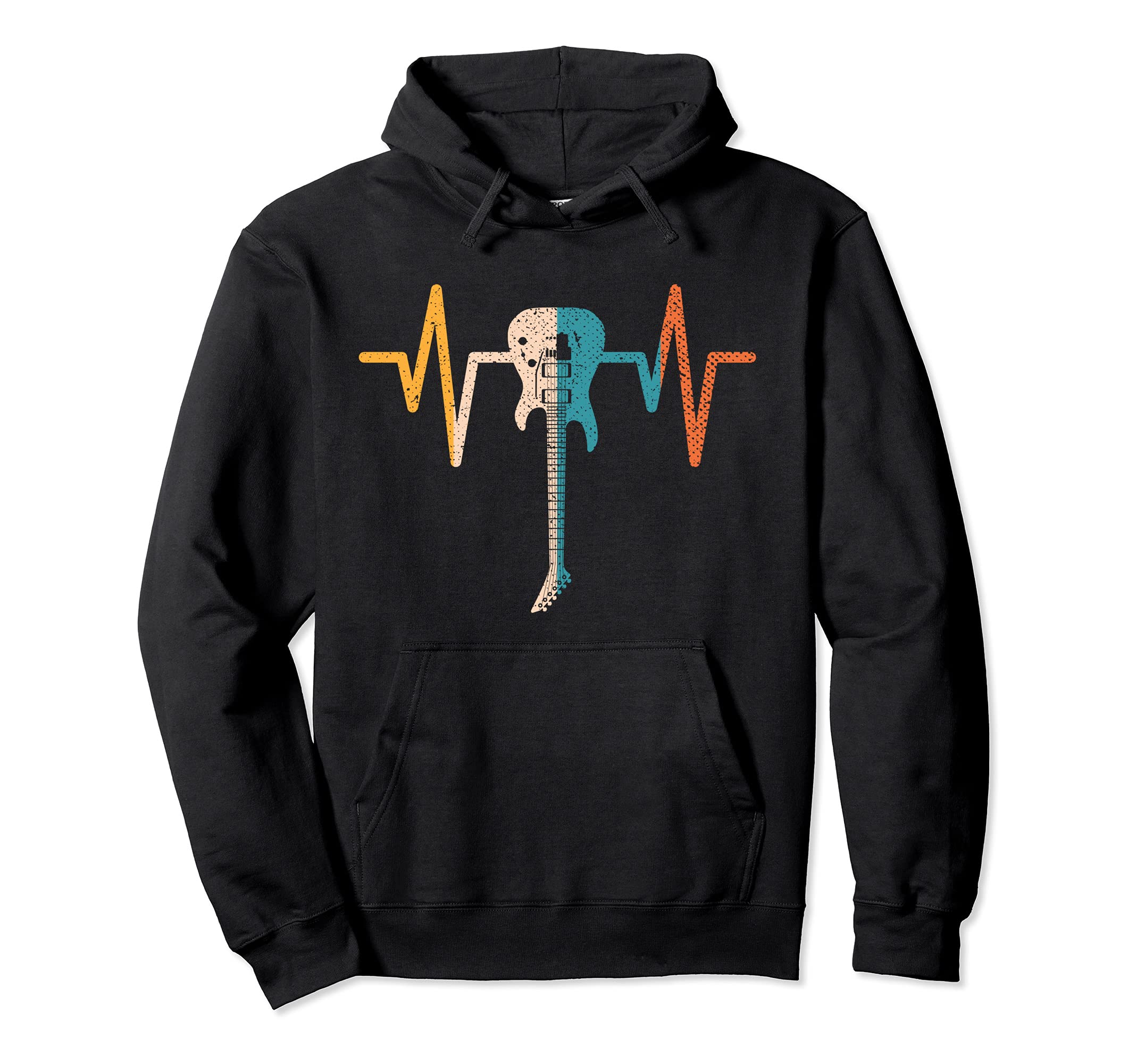 Musical Instrument Guitar Player Heartbeat Guitarist Guitar Pullover Hoodie