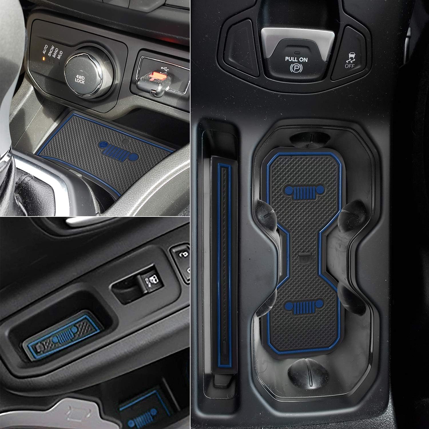 Amazon Com Auovo Anti Dust Interior Cup Mats Door Gate Slot