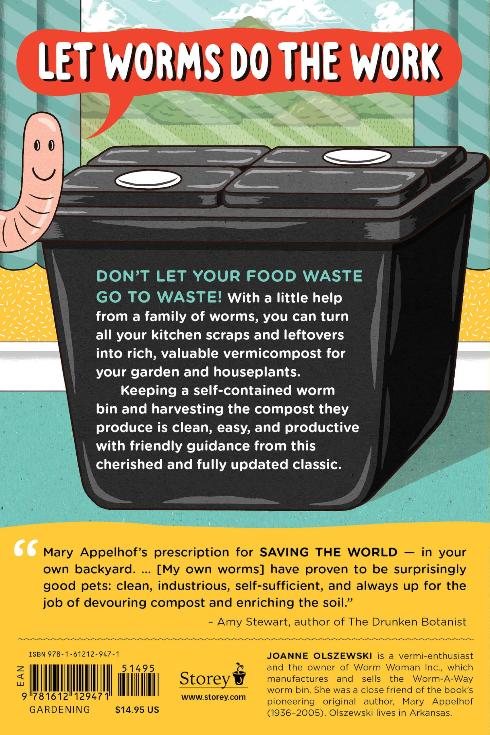Worms Eat My Garbage, 35th Anniversary Edition: How to Set Up and Maintain a Worm Composting System: Compost Food Waste, Produce Fertilizer for Houseplants and Garden, and Educate Your Kids and Family